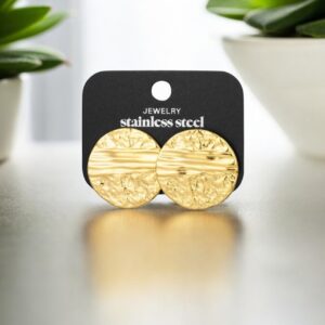 Round Structured Earring / GOLD