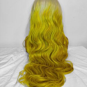 13x6 Ombre Yellow Blonde 28 inches Lace Front Wig