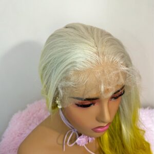 13x6 Ombre Yellow Blonde 28 inches Lace Front Wig