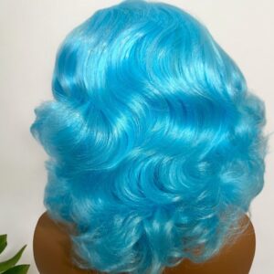 13x4 Baby Blue Body Wave Front Wig