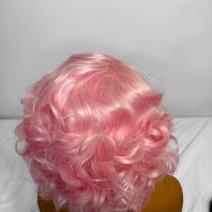 Pink Wavy Lace Frontal Wig