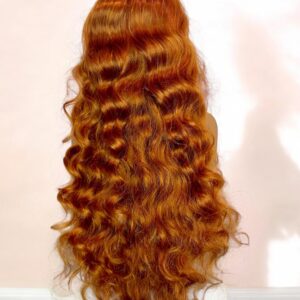 13x6 Deep Wave Ginger Frontal Lace Wig 32 inches