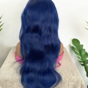 13x4 Blue Coloured Frontal Lace Wig 250% 22 Inches