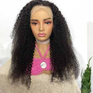 13x4 Jerry Curls Frontal Lace Wig 200% 26 Inches