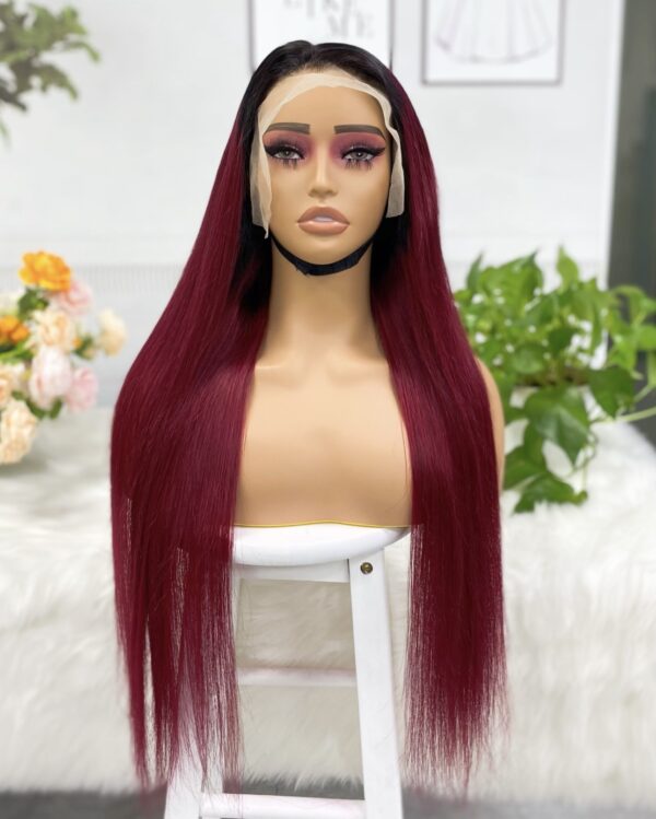 13x4 Straight Two Tone Lace Wig 250% 26 Inches