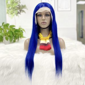 13x4 Blue Coloured Frontal Lace Wig 250% 22 Inches