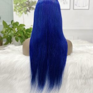 13x4 Blue Coloured Frontal Lace Wig 250% 22 Inches