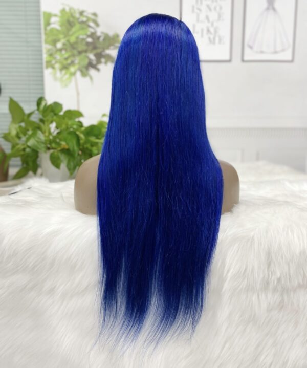 13x4 Blue Coloured Frontal Lace Wig 250% 22 Inches